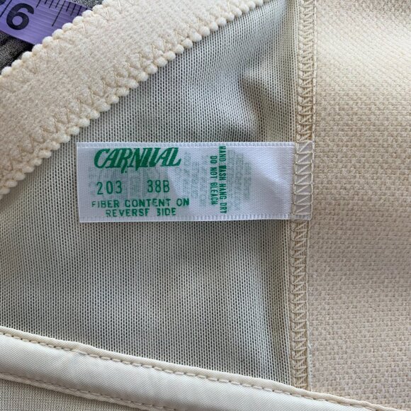 Vintage Bustier Corset Union Made Satin Lace Low Back Boned Underwire New - Picture 6 of 12